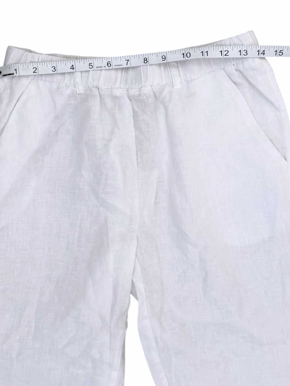 Quince NWT 100% European Linen Pants White Small - Picture 8 of 12